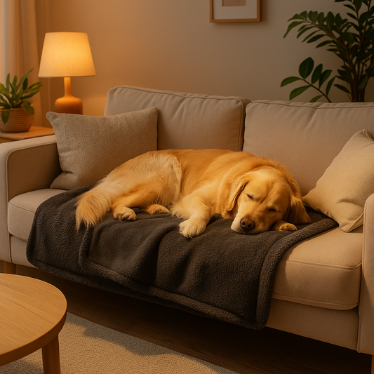 Plaid pour Chien - Confort en Voiture - Noir
