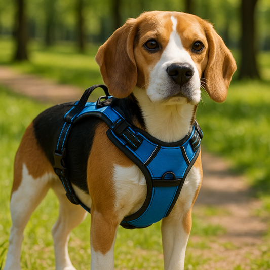 Harnais pour Chien – Anti-Traction Confort Plus - Bleu